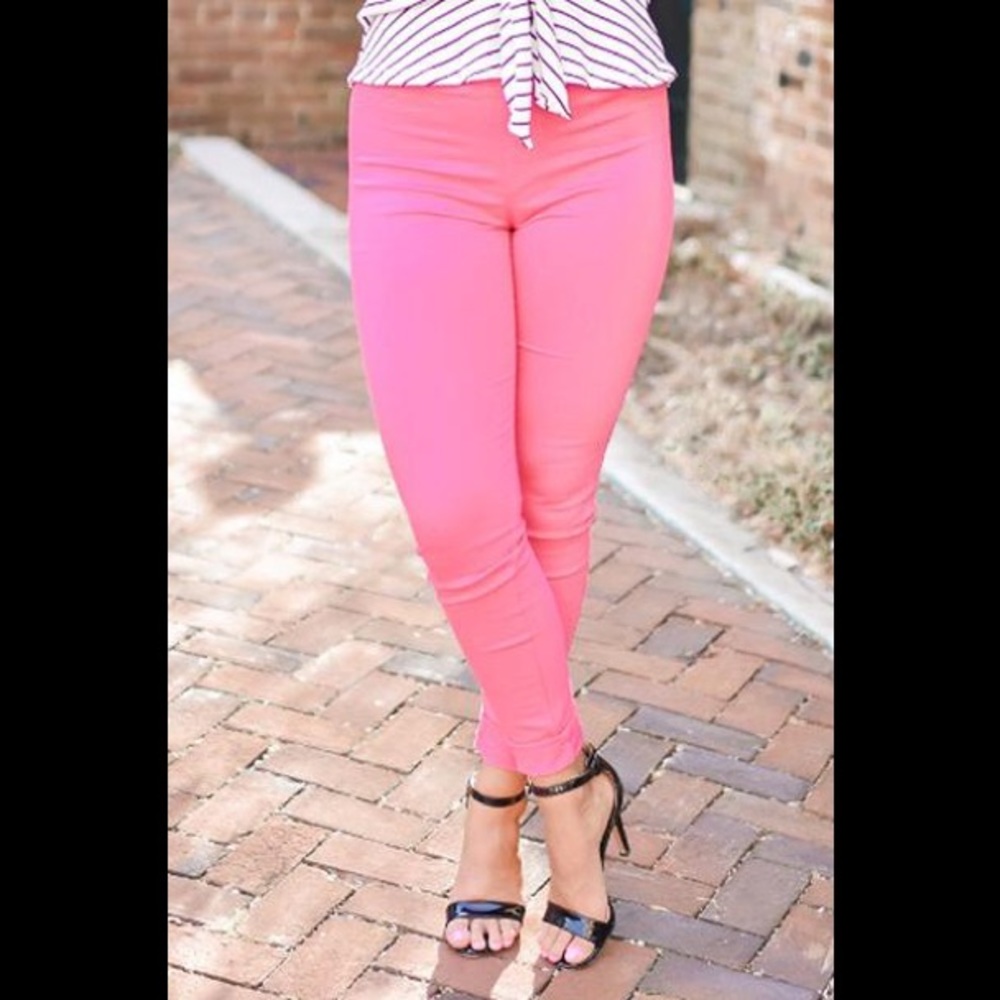 Basic pink skinny jeans